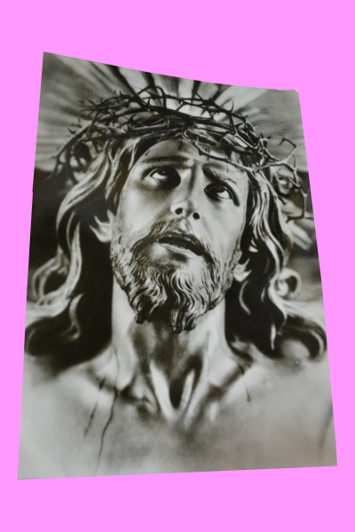 TEM #022 Tarjeta Postal Santo Cristo de la Agona en Limpias
